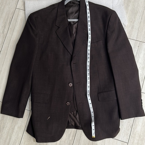 Bruno Rossetti Suit  jacket with vest size 42 - Picture 7 of 8